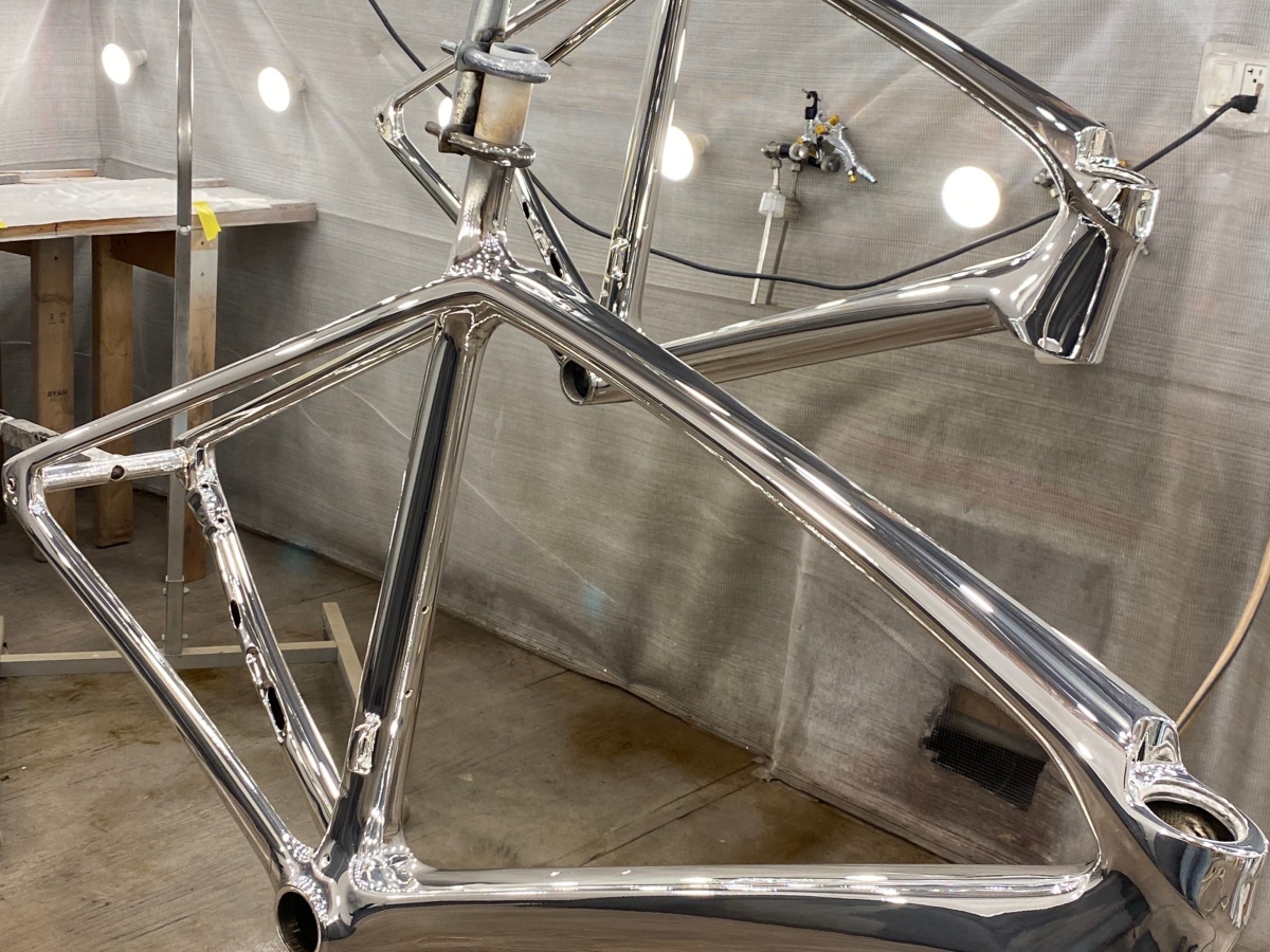 The first mass-produced chrome carbon bicycle frames?